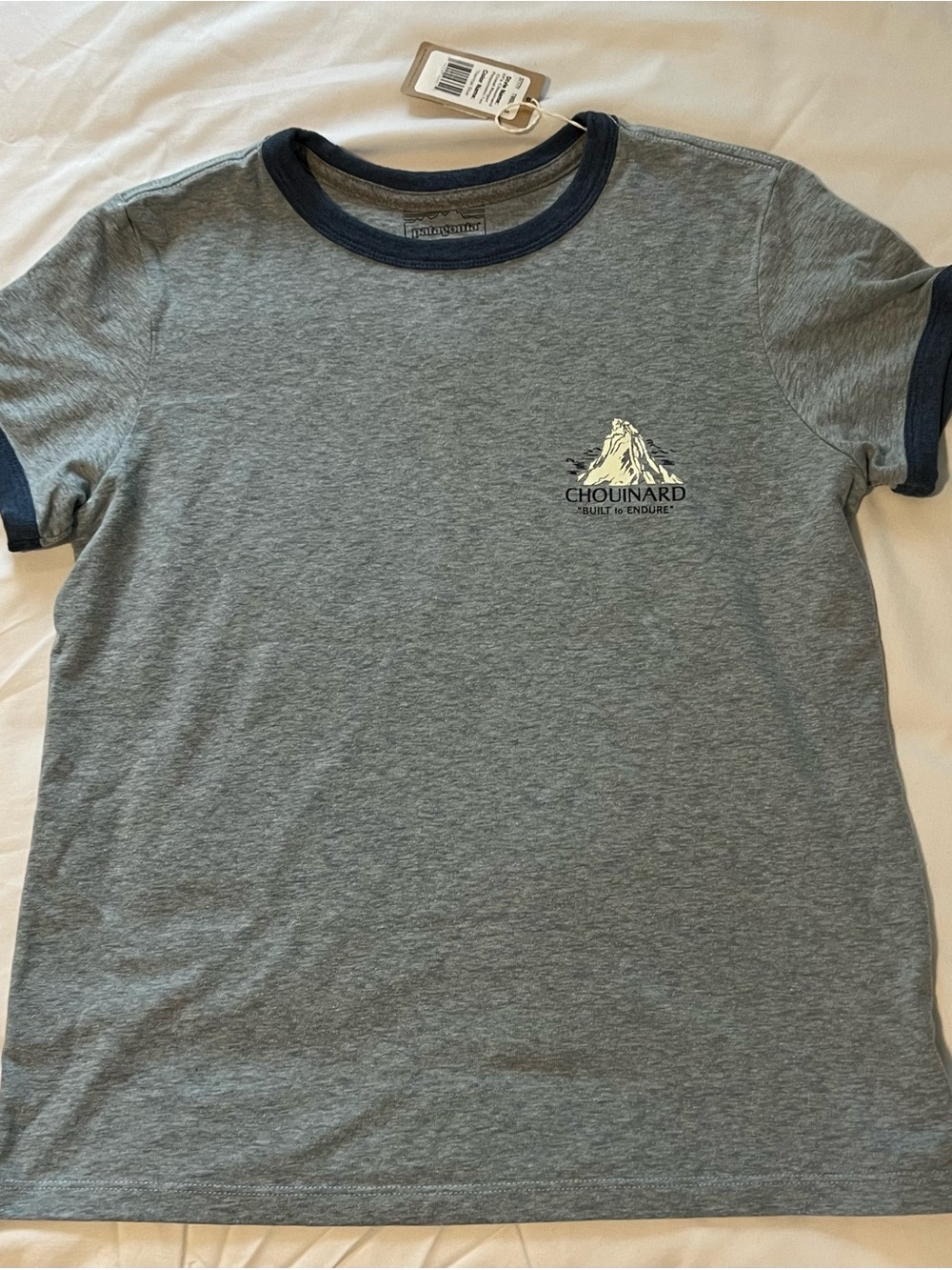 NWT Patagonia Women's Chouinard® Crest Ringer Responsibili-Tee T shirt size S